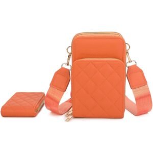 XNR-Q484 OR Quilted Phone Crossbody Set(2 N 1)