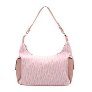 5159 PK Monogram Print Hobo Shoulder Fashion Handbag