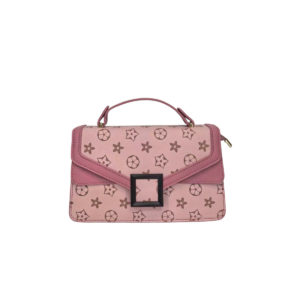 627 PK Monogram Print Flap Crossbody HandBag