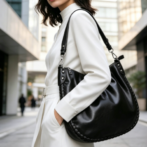 T3647 BK Classic Elegance Shoulder Bag Handbag