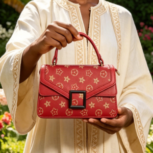 627 RD Monogram Print Flap Crossbody HandBag