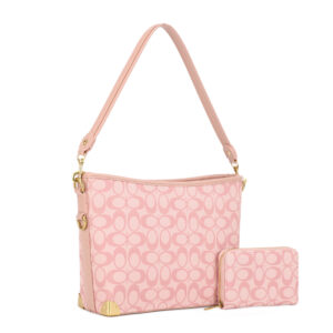 MS-5381A PK/PK FASHION HANDBAG SET (2 N 1)