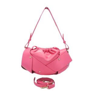2601 PK Ruched Origami Fashion Bag