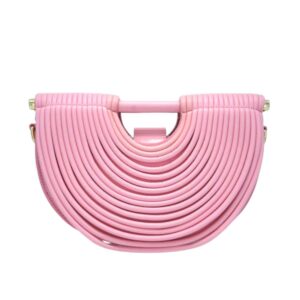 LA2501 PK Half Moon Shape Noodles Handbag