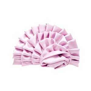 03688 PK Pleated Floral Satin Clutch Purse
