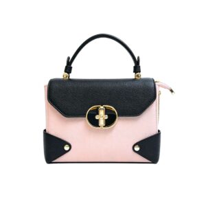 F2462 PK/BK Crossbody-Satchel Bag