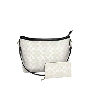 2132 WT Monogram Hobo Fashion Tote Bag(2 N 1)