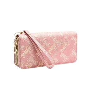 025 PK Double Zip Retro Print Wallet
