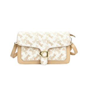 606A BG Retro Horse & Carriage Flap Fashion HandBag
