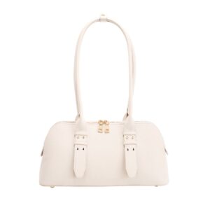 T3848 BG Classic Double‑Zipper Shoulder Fashion Handbag