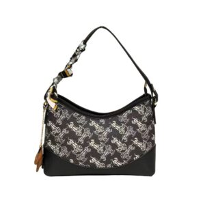 642 BK Fashion Jacquard Pattern Armpit Bag