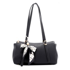 T3845 BK Breezy Ribbon Shoulder Bag