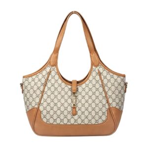 5272 CA Retro Textured Leather Trim Daily Handbag