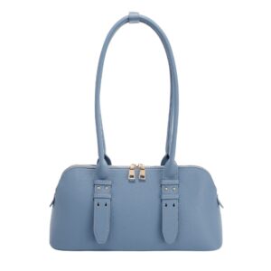 T3848 DM Classic Double‑Zipper Shoulder Fashion Handbag