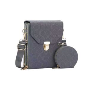 643 GY Multi Pocket Phone Purse With Detachable Coin Bag