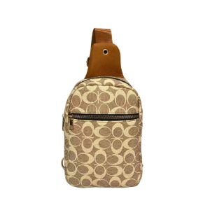 634 KH Vintage Pattern Chest Sling Crossbody Bag