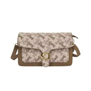 606A KH Retro Horse & Carriage Flap Fashion HandBag