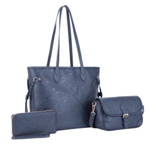 US-31340A NV Embossed‑Pattern Tote Bag 3N1