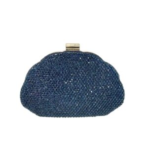 6520 D.BL Cloud Rhinestone Evening Clutch