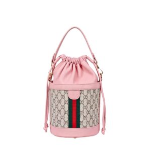 223A PK Vintage Stripe Drawstring Bucket Bag