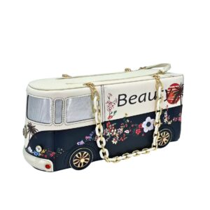 9875 BK Bus Novelty Chain Fashion Bag