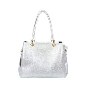 5273 SL Floral Embossed Large Tote Shoulder Bag