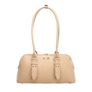 T3848 TP Classic Double‑Zipper Shoulder Fashion Handbag