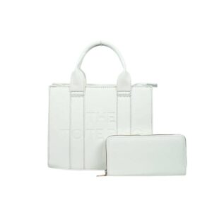 6083 WT The Tote Lettered Handbag