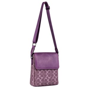 1698-D  PUR Vintage Monogram Unisex Messenger Bag
