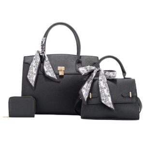 L2009  BK  Women’s Stylish Handbag Trio