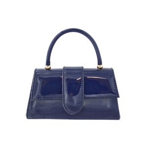 26015 BL Patent Mini Handbag