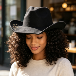 HA780030 BK Cowboy Hat