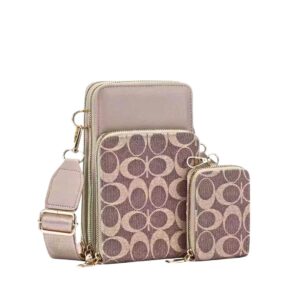 636 KH Printed Phone Crossbody Bag(2 N 1)