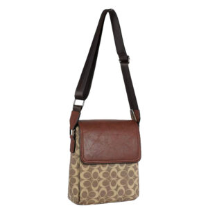1698-D L. CF Vintage Monogram Unisex Messenger Bag