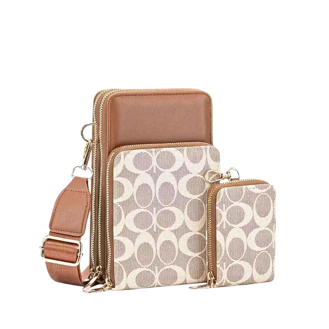636 LCF Printed Phone Crossbody Bag(2 N 1)