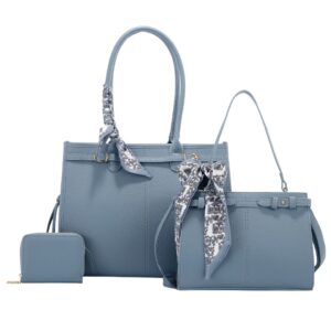 L2010  NV  Silk Scarf Tote Bag 3N1 Set