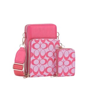 636 RS Printed Phone Crossbody Bag(2 N 1)