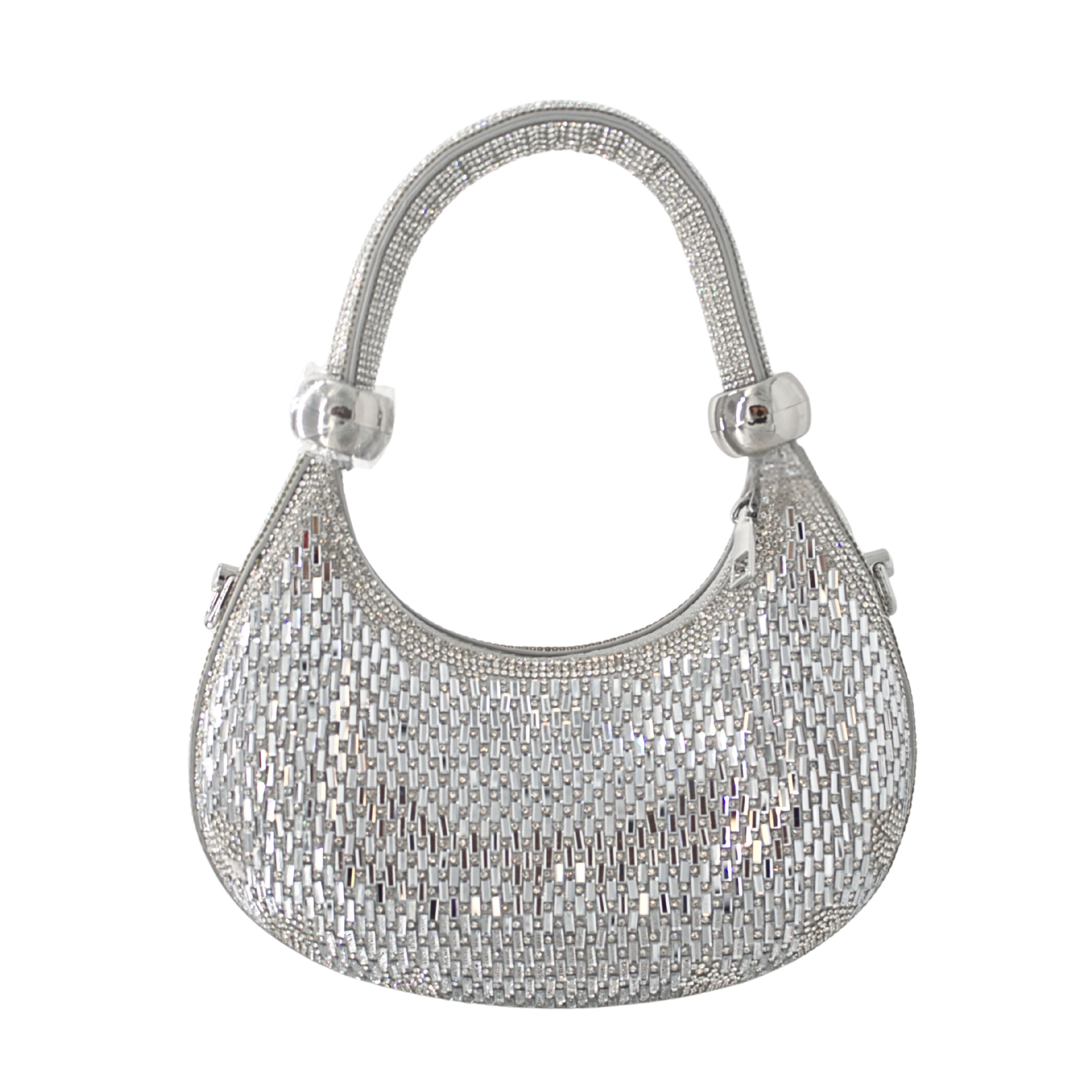 32075 SL Sparkling Crystal Evening Hobo Purse