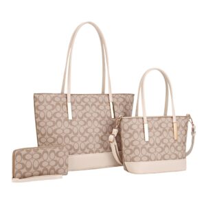 ZW-31960 TP/BG Vintage Pattern Shoulder Bag 3N 1 Set