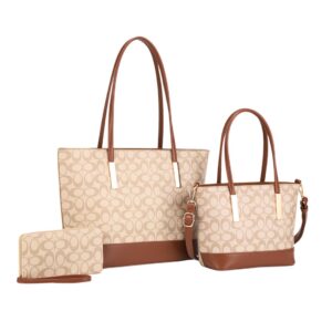 ZW-31960 TP/CG Vintage Pattern Shoulder Bag 3N 1 Set