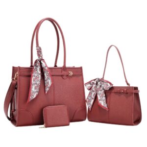 L2010  WN  Silk Scarf Tote Bag 3N1 Set