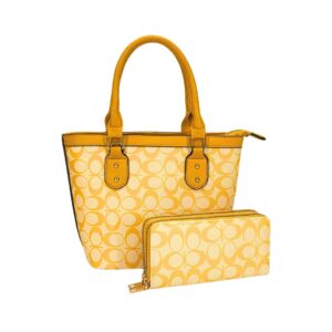 2032E YL Elegant Everyday Tote Matching Wallet Kit