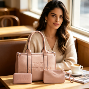 5101 PK Embossed Letter Tote Bag 3N1