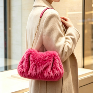 B1191 H.PK Winter Shoulder Bag
