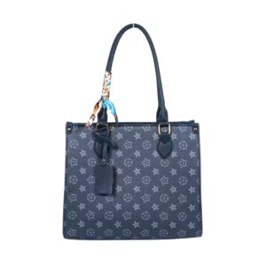 5271 BL Vintage Pattern Red Tote