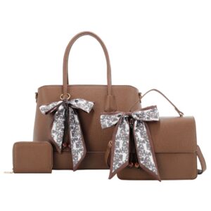L2008 BR Floral Scarf Bag Set