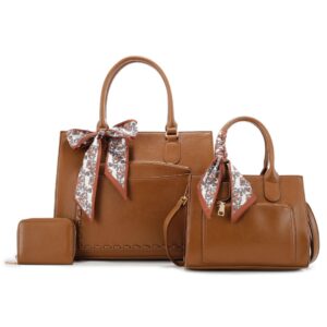 L2007 BR Retro Silk Scarf Fashion Tote Bag(3 N 1)