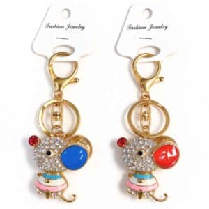 JC-002 Mouse Rhinestones Keychain (2 pics)