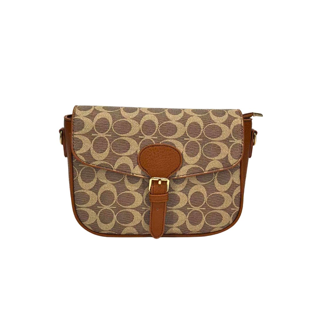 640 LCF Signature Saddle Crossbody Bag