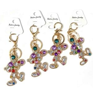 LZ-014 ASST Sparkly Mouse-Shaped Keychain (3pcs)